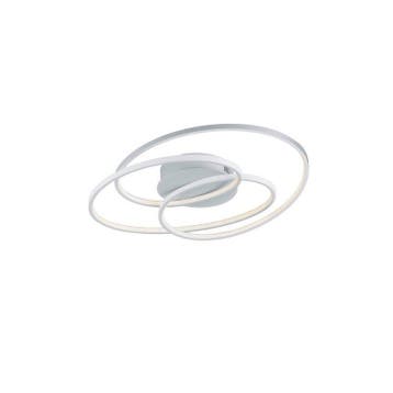 Witte plafonniere Sabra, metaal, modern, 38 watt, Huis en Inrichting, Lampen | Plafondlampen, Ophalen of Verzenden, Nieuw, Metaal