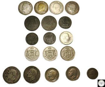 Joegoslavië, Servië. Lot of 18 coins including silver