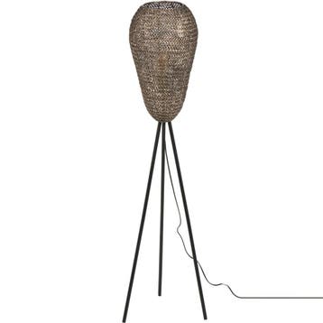 LED Vloerlamp - Trion Ziya - 1 Lichtpunt - E27 Fitting -, Ophalen of Verzenden, Nieuw, Metaal, Overige fittingen