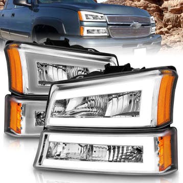 ANZO 2003-2006 Chevrolet Silverado 1500 Crystal Headlights, Auto-onderdelen, Verlichting, Ophalen of Verzenden, Nieuw