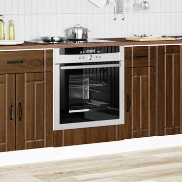 vidaXL Ovenkast Lucca bewerkt hout bruin eikenkleur, Verzenden, Nieuw, Bruin