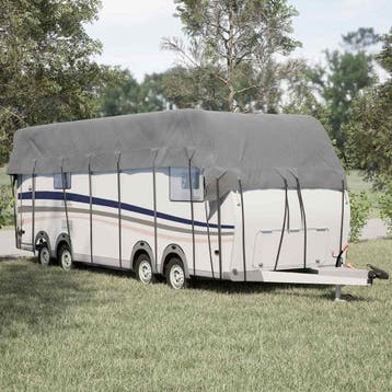 vidaXL Caravan dakbedekking 900x300 cm vliesvlies grijs, Verzenden, Nieuw