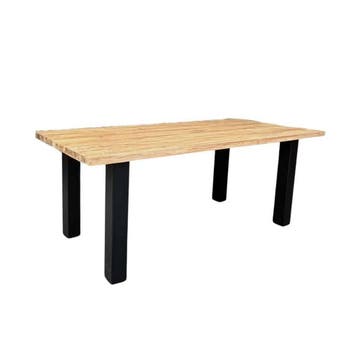 Stel uw robuuste rechthoekige tafel samen -  180x90 cm, Ophalen of Verzenden, Nieuw