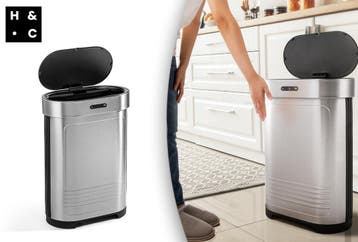 2dekans | Prullenbak van 52L met Sensor – Slimme en, Huis en Inrichting, Ophalen of Verzenden, Zo goed als nieuw