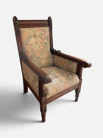 Fauteuil - Hout - Antieke Gründerzeit-fauteuil