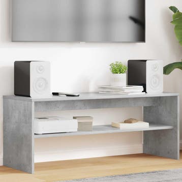 vidaXL TV-kast 100 x 35 x 40 cm Beton Grijs Bewerkt hout, Minder dan 50 cm, Verzenden, Nieuw, Minder dan 100 cm