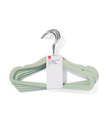 HEMA Kledinghanger klein velours mint - 6 stuks, Verzenden, Nieuw