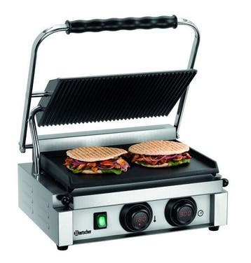Contact/Paninigrill MDI 1GR | Geribbeld/Glad | 2.2kW |, Verzenden, Nieuw in verpakking