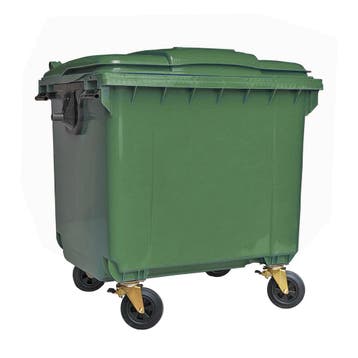 Afvalcontainer 1100 liter groen, Huis en Inrichting, Woonaccessoires | Prullenbakken, Kunststof, Nieuw, 40 liter of meer, Ophalen of Verzenden