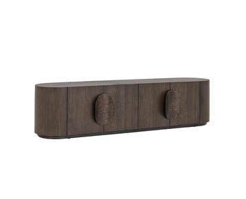 Tower Living Allure TV-meubel donkerbruin 210 cm, Ophalen of Verzenden, Nieuw
