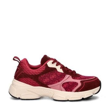 Guess Indy lage sneakers voor dames in het Rood, Guess, Verzenden, Nieuw, Sneakers of Gympen