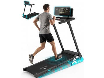 TibaGoods loopband - 1-12 km/u - Inklapbaar - Helling -, Sport en Fitness, Verzenden, Zo goed als nieuw