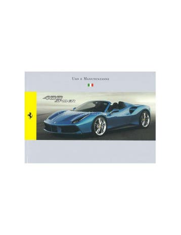 2015 FERRARI 488 SPIDER INSTRUCTIEBOEKJE ITALIAANS