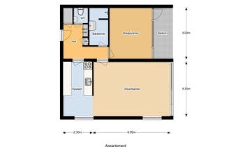 Te Huur 2 Kamer Appartement Heutinkstraat In Enschede, Direct bij eigenaar, Overijssel, Enschede, Appartement