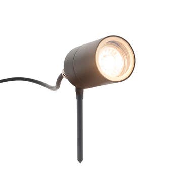 Smart moderne prikspot antraciet IP44 incl. wifi GU10 - Solo, Verzenden, Nieuw