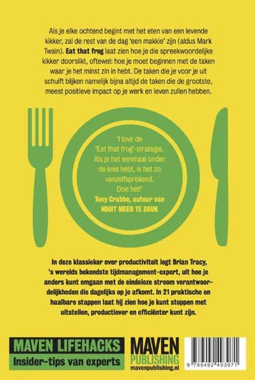 Eat that frog - Brian Tracy 9789492493071, Verzenden, Gelezen, Brian Tracy