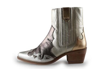 Manfield Cowboy laarzen in maat 39 Zilver, Overige kleuren, Verzenden, Zo goed als nieuw, Manfield