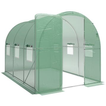 Kas 3 X 2 X 2 M Foliekas Met Afsluitbare Deur 6 Rolbare Netv, Verzenden