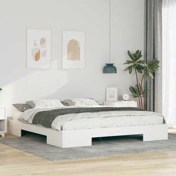 vidaXL Bedframe Wit 180 x 200 cm, Huis en Inrichting, Slaapkamer | Bedden, Verzenden, Nieuw, Wit, Hout