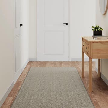 vidaXL Tapijtloper 80x200 cm sisal-look platina, Verzenden, Nieuw