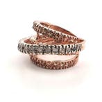 Zonder minimumprijs - Ring - 9 kt. Roségoud, Zilver Spinel -, Sieraden, Tassen en Uiterlijk, Ringen, Nieuw