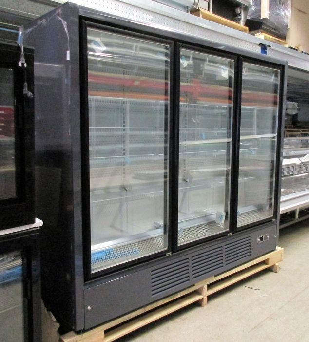ACTIE!, Wandvriezer Minerva met 3 deuren, 248cm,, Witgoed en Apparatuur, Vriezers en Diepvrieskisten, Gebruikt