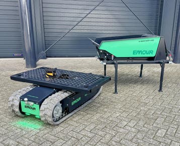 Emovr Track Carrier met hoogkiep-dumper, Ophalen