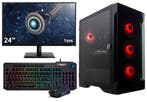 AMD Ryzen 5 RGB Budget Game PC SET COMPLEET met 24 1ms S..., Ophalen of Verzenden, Nieuw