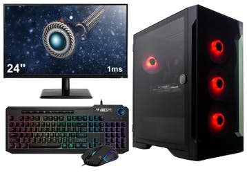 AMD Ryzen 5 RGB Budget Game PC SET COMPLEET met 24 1ms S..., Ophalen of Verzenden, Nieuw