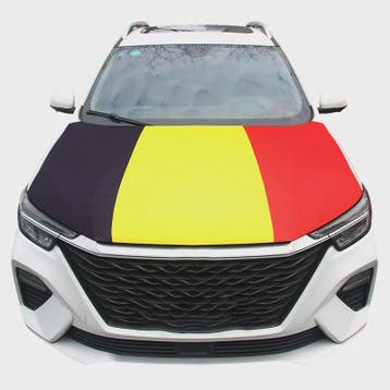 Belgische Vlag Motorkaphoes - Unieke Decoratie voor uw Auto, Verzenden, Nieuw