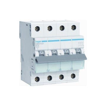 Hager Installatieautomaat 32A 3P+N B-kar MBN632E, Ophalen of Verzenden, Nieuw