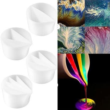 Siliconencup epoxy mengen 3 vaks per stuk voor resin, zeep, Ophalen of Verzenden, Nieuw