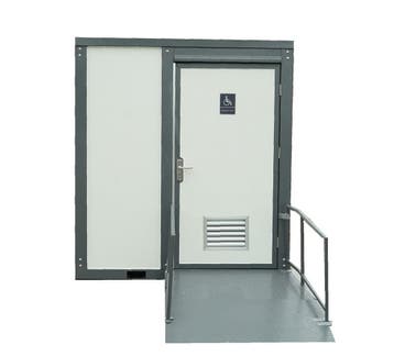 Mobiele mindervalide toilet unit met oprijplaat, Ophalen of Verzenden, Nieuw, Toilet