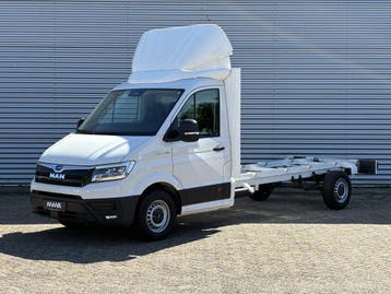 MAN TGE 35 2.0 3.140 L4 LED AIRCO CRUISE CHASSIS CABINE / BA, Stof, Gebruikt, MAN, Wit
