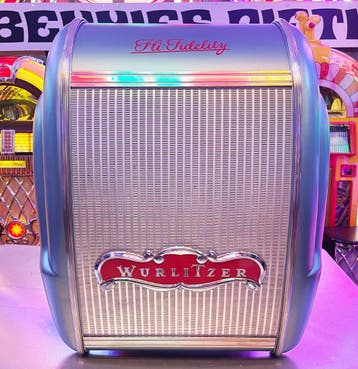 Wurlitzer 5112 Speaker Lichtblauw - Gerestaureerd Origineel, Ophalen, Gebruikt
