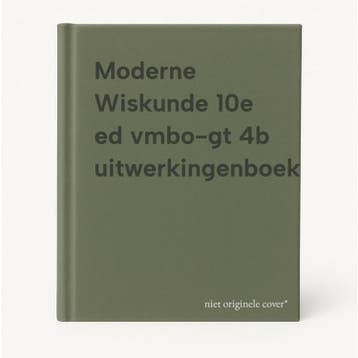 Moderne Wiskunde 10e ed vmbo-gt 4b uitwerkingenboek, Verzenden, Gelezen