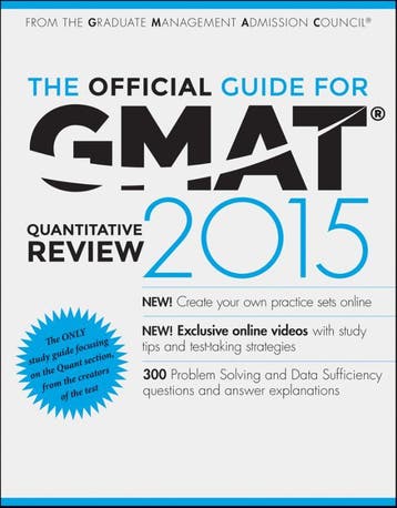 The Official Guide for GMAT Quantitative Revie 9781118914144, Zo goed als nieuw