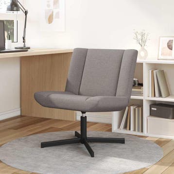 vidaXL Draaistoel Taupe 63 x 75 x 76 cm Stof, Verzenden, Nieuw