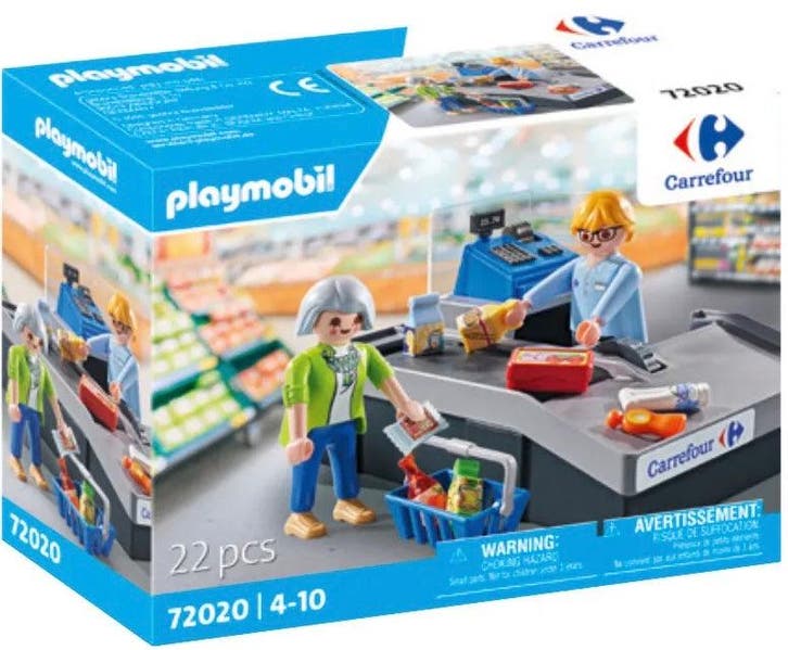 Playmobil Carrefour Kassa Speelset met Geluidsscanner, Lopen, Kinderen en Baby's, Speelgoed | Playmobil, Nieuw, Verzenden