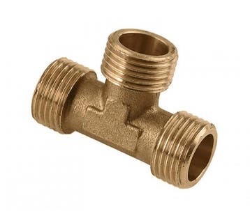 BONFIX Draad messing T-stuk 3/4 buitendraad, Doe-het-zelf en Verbouw, Ophalen of Verzenden, Nieuw
