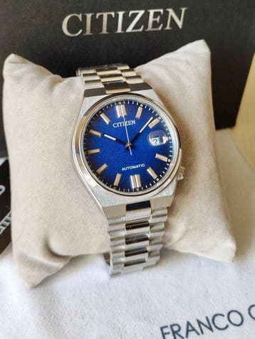 Citizen - Automatic Tsuyosa Textured Blue - Zonder, Sieraden, Tassen en Uiterlijk, Nieuw