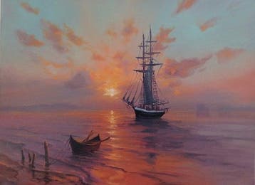 Marat Pashaev (XX-XXI) - Seascape, Antiek en Kunst, Kunst | Schilderijen | Klassiek