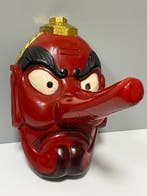 Noh masker - Hout, Extra-large (44,5 cm) Japans handgesneden, Antiek en Kunst