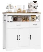 Witte Buffetkast met Lades, Deuren en Werkblad, Huis en Inrichting, Keuken | Keukenelementen, Verzenden, Nieuw