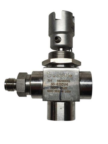 Swagelok SS-83XPS4 3-Way ball valve 1/4 inch Tube Fitting..., Doe-het-zelf en Verbouw, Verzenden, Nieuw