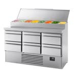 GGM Gastro | Saladette - 1460x700mm - 6 lades - voor 8x GN |, Verzenden, Nieuw in verpakking