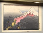 Mt.Fuji en een draak  uit One Hundred Views of Mt., Antiek en Kunst