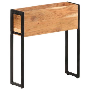 vidaXL Plantenbak 60x20x68 cm massief acaciahout, Verzenden, Minder dan 60 cm, Nieuw, 60 cm of meer