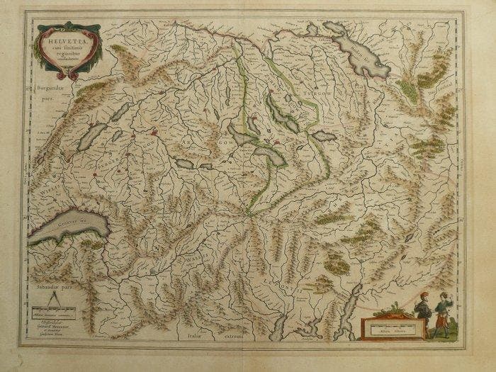 Europa - Zwitserland / De Alpen / Zürich / Luzern; Johan en, Boeken, Atlassen en Landkaarten