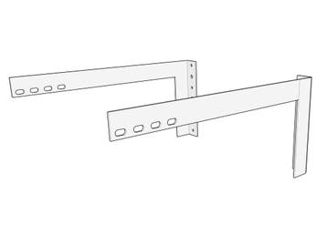 iVisions Wand Afstand Beugel 30-35cm (set van 2 stuks), Overige technologieën, Nieuw, Ophalen of Verzenden, Overige resoluties